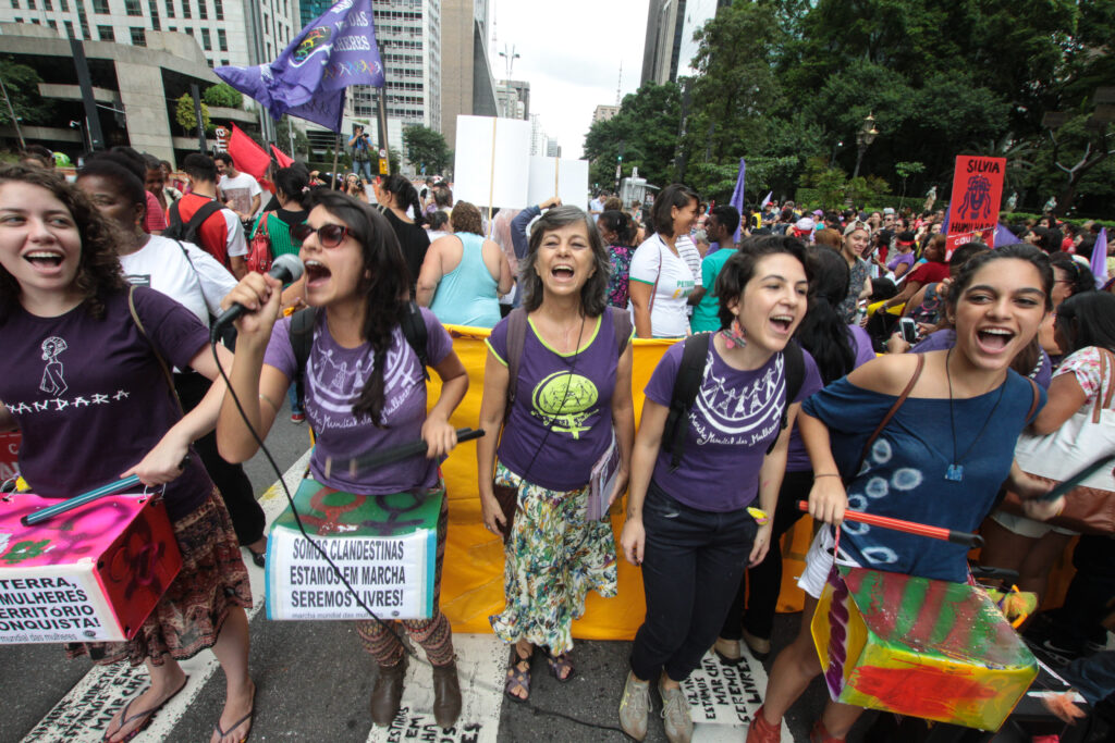 Despedida de Nalu Faria  Marcha Mundial das Mulheres