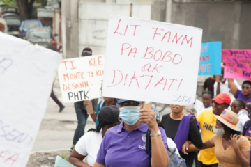Mujeres haitianas en vigilia tras desastres naturales
