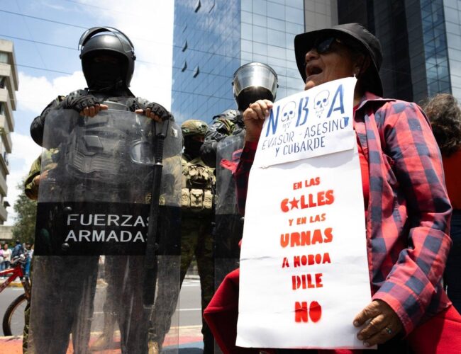 After Police Massacre in Ecuador, Organizations Say “No” to a Popular Referendum that Threatens Rights