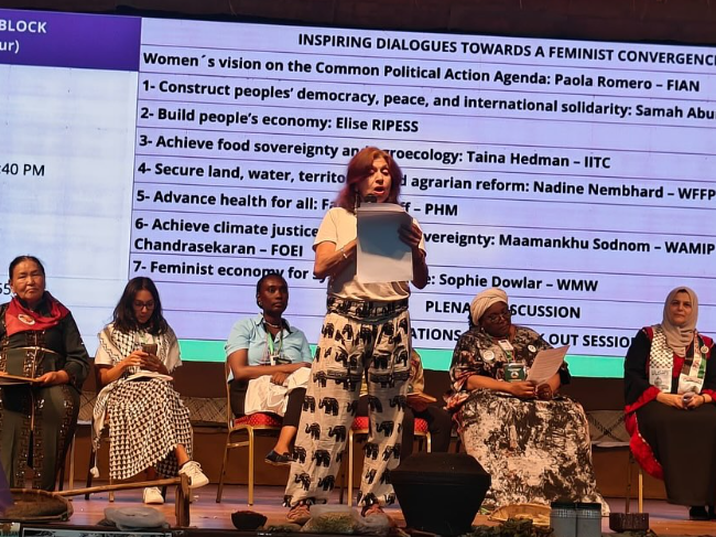 Les femmes à l’avant-garde de la souveraineté alimentaire et des systèmes de santé populaires